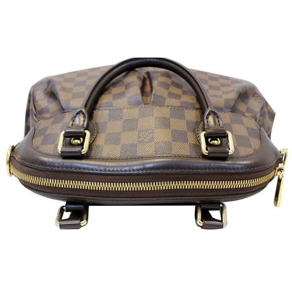 Louis Vuitton Damier Ebene Trevi PM Shoulder Bag Brown - front view
