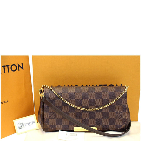LOUIS VUITTON Favorite PM Damier Ebene Shoulder Crossbody Bag
