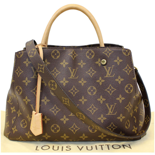 Louis Vuitton Montaigne MM Monogram Canvas Shoulder Bag - front view