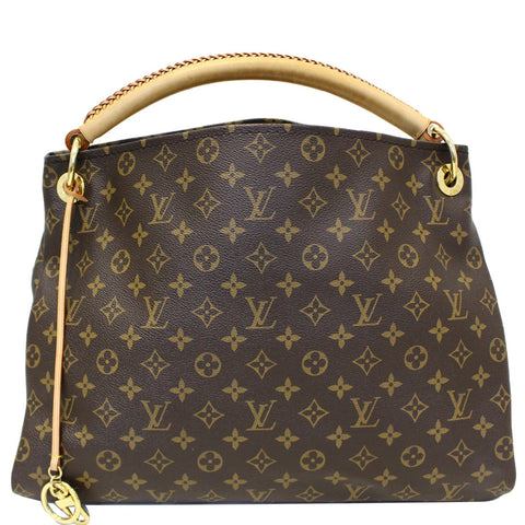 LOUIS VUITTON Artsy MM Monogram Canvas Shoulder Bag Brown