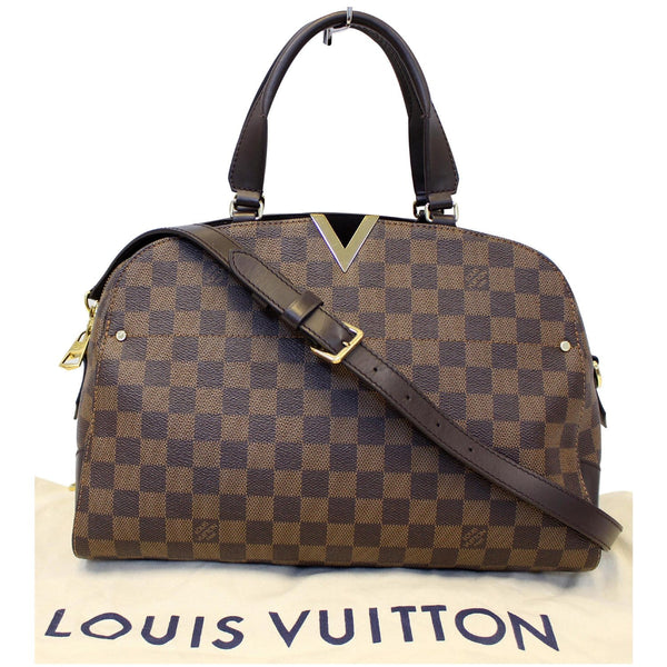 Louis Vuitton Damier Ebene Kensington Bowling Handbag - Lv Strap