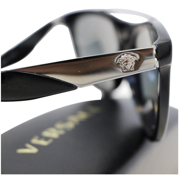 Versace Black Gold Women's Sunglasses - arm view