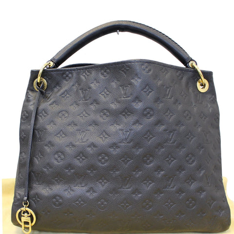 LOUIS VUITTON Artsy MM Blue Empreinte Infini Monogram Shoulder Bag