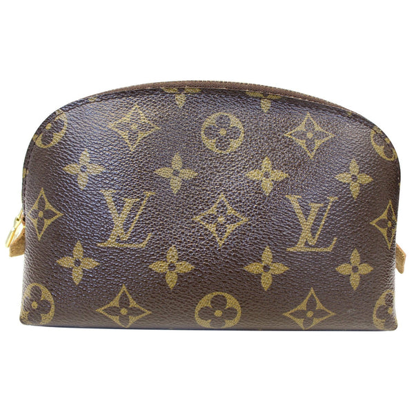 LOUIS VUITTON Pochette Monogram Canvas Cosmetic Pouch Brown