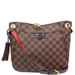 LOUIS VUITTON South Bank Besace Damier Ebene Crossbody Bag Brown