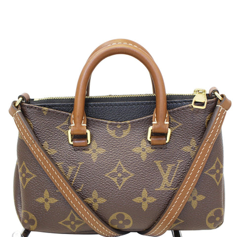 LOUIS VUITTON Nano Pallas Monogram Canvas Shoulder Crossbody Bag - 20% OFF
