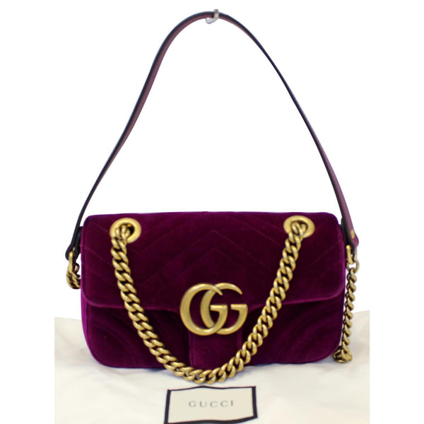 Gucci GG Marmont Velvet Mini Shoulder Crossbody Bag on sale