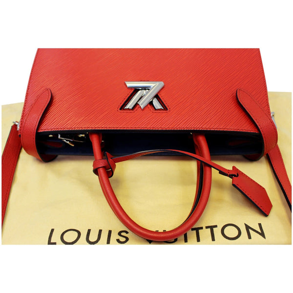 LOUIS VUITTON Twist Epi Leather Tote Shoulder Bag Red