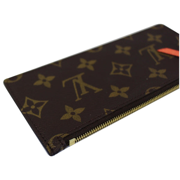 LOUIS VUITTON Felicie Zippered Monogram Canvas Insert Pouch Brown-US