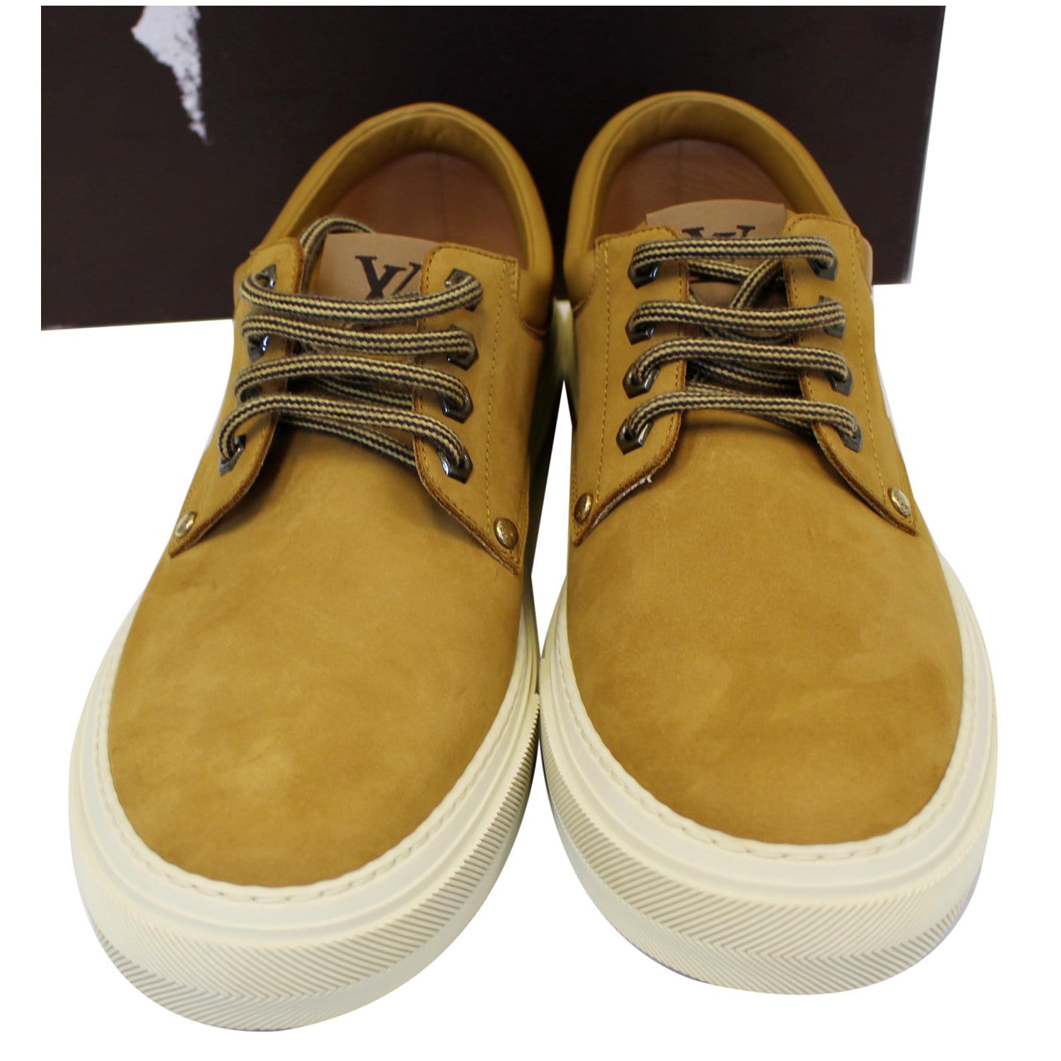 Leather lace up boots Louis Vuitton Camel size 41 EU in Leather - 32206489