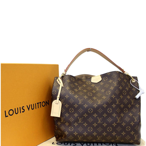 LOUIS VUITTON Graceful MM Monogram Canvas Shoulder Bag-US