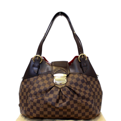 LOUIS VUITTON Sistina GM Damier Ebene Shoulder Handbag