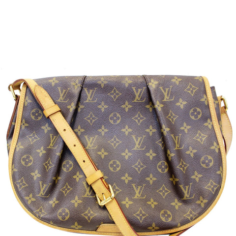 LOUIS VUITTON Menilmontant MM Monogram Canvas Shoulder Crossbody Bag
