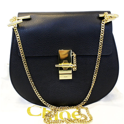 CHLOE Drew Mini Black Leather Crossbody Bag