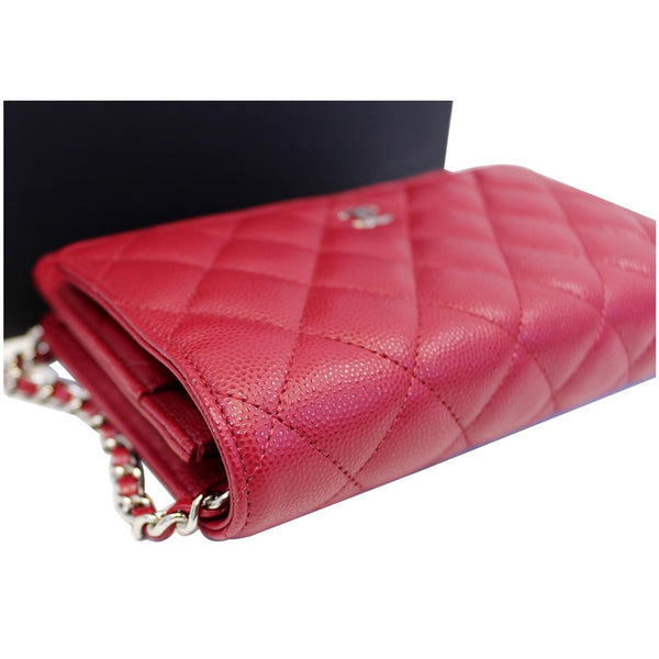 CHANEL Wallet On Chain WOC Clutch Crossbody Bag Red-US
