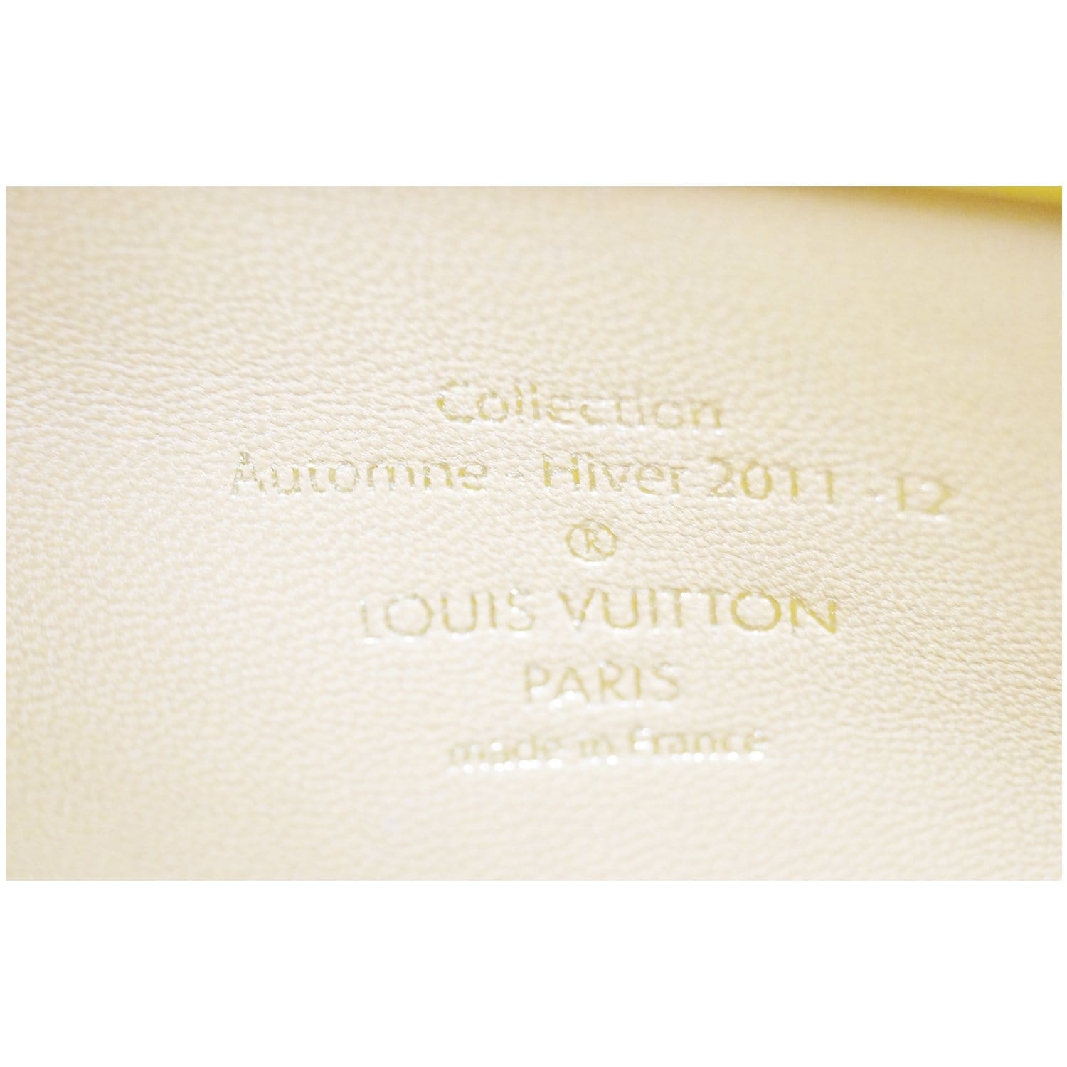 Louis Vuitton Fascination Locket Mustard Monogram Patent Tote Satchel