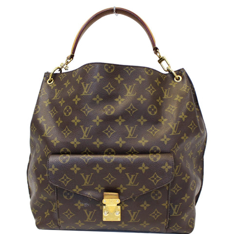 LOUIS VUITTON Metis Monogram Canvas Hobo Shoulder Bag Brown