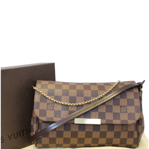 LOUIS VUITTON Favorite MM Damier Ebene Crossbody Bag