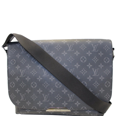 LOUIS VUITTON Explorer MM Monogram Eclipse Messenger Crossbody Bag