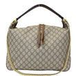 GUCCI GG Supreme Canvas Hobo Shoulder Bag Beige/Brown-US
