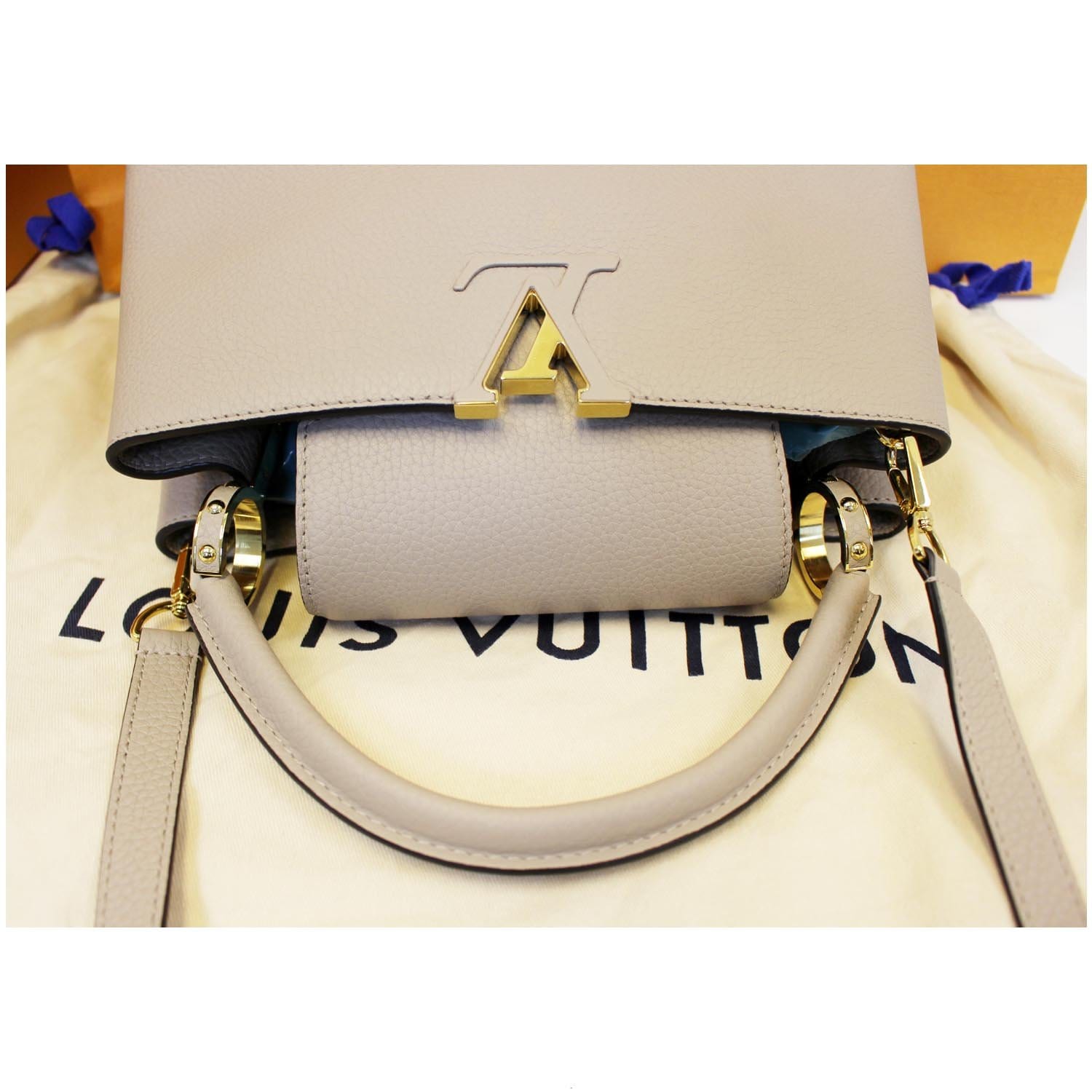Louis Vuitton Magnolia Taurillon Leather Capucines PM Bag - Yoogi's Closet