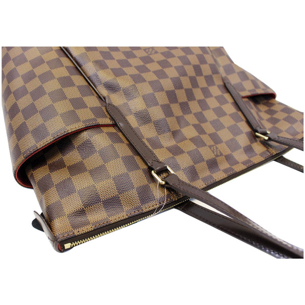 Louis Vuitton Totally MM Damier Ebene Shoulder Bag - leather