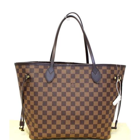 LOUIS VUITTON Neverfull MM Damier Ebene Shoulder Bag