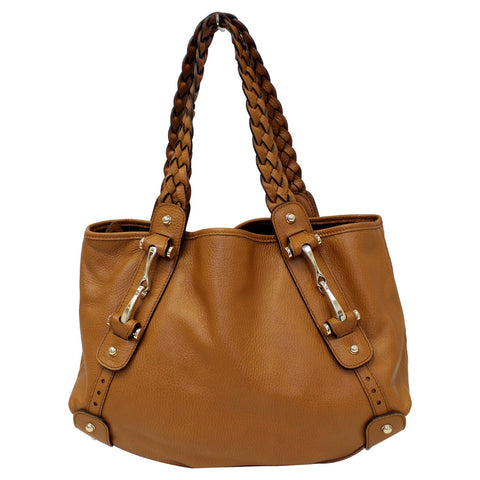 GUCCI Pelham Brown Leather Hobo Bag 336654