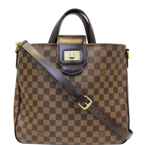 LOUIS VUITTON Cabas Rosebery Damier Ebene Shoulder Handbag