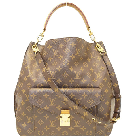 LOUIS VUITTON Metis Hobo Monogram Canvas Shoulder Bag Brown