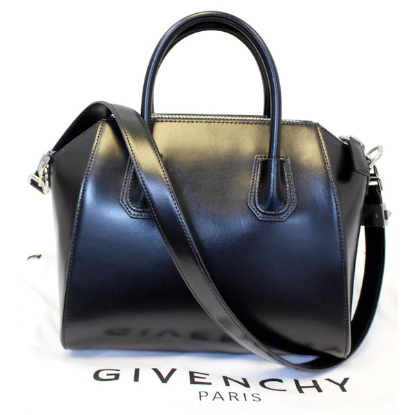 GIVENCHY Antigona Mini Calfskin Leather Shoulder Bag Black-US