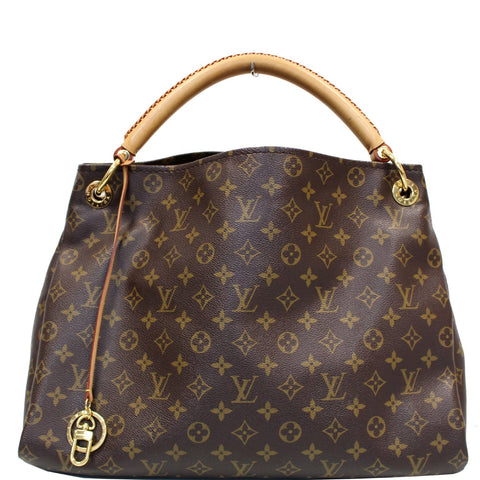 LOUIS VUITTON Artsy MM Monogram Canvas Shoulder Bag Brown