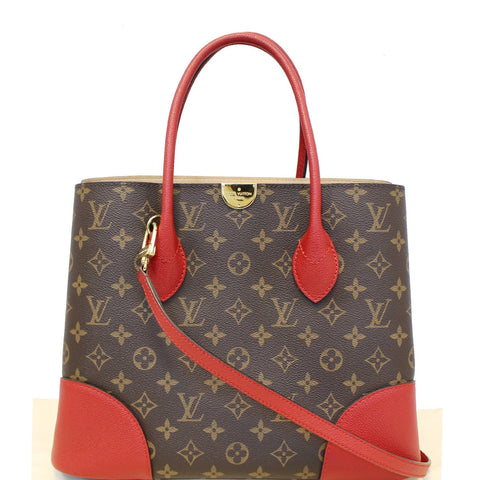 LOUIS VUITTON Flandrin Monogram Canvas Tote Shoulder Bag Cherry - 15% OFF