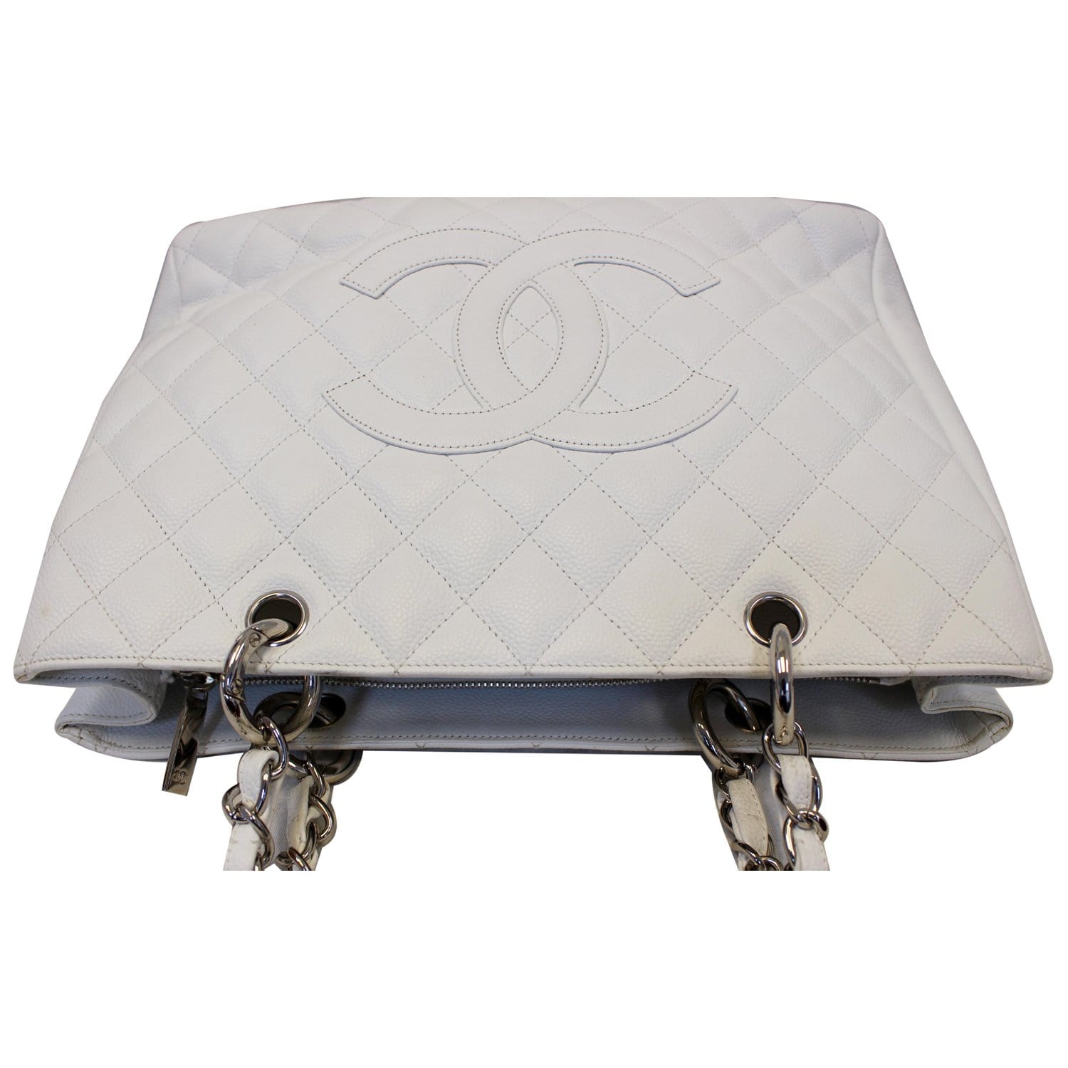 Chanel Black Quilted Caviar Grand Shopping Tote Silver Hardware, 2008-2009  Available For Immediate Sale At Sotheby's