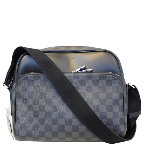 LOUIS VUITTON Dayton Reporter PM Damier Graphite Shoulder Bag