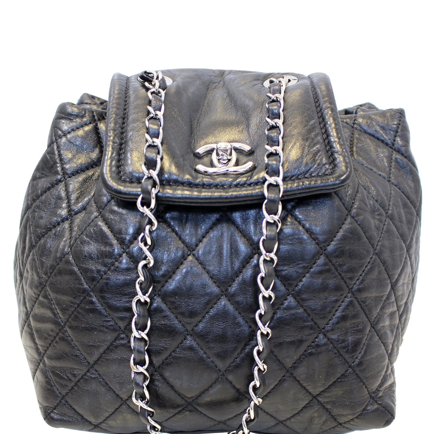 CHANEL Beijing Red Quilted Lambskin 2-in-1 Backpack Bag