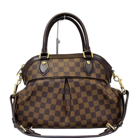 LOUIS VUITTON Trevi PM Damier Ebene Brown Shoulder Bag