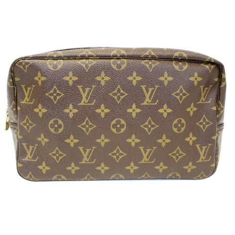 LOUIS VUITTON Trousse Toilette 28 Monogram Canvas Cosmetic Pouch Brown-US