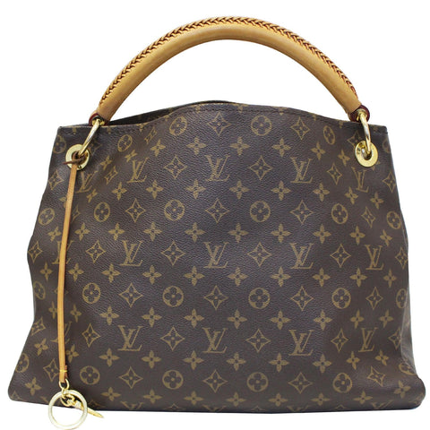 LOUIS VUITTON Artsy MM Monogram Canvas Shoulder Bag Brown