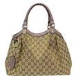GUCCI Sukey Medium  GG Canvas Tote Bag Beige 211944-US