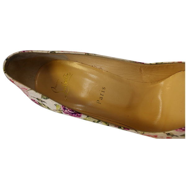 CHRISTIAN LOUBOUTIN Pigalle Follies Watersnake Floral Pumps US 11-US