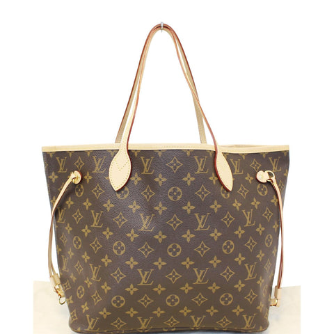 LOUIS VUITTON Neverfull MM Pivoine Monogram Canvas Tote Bag