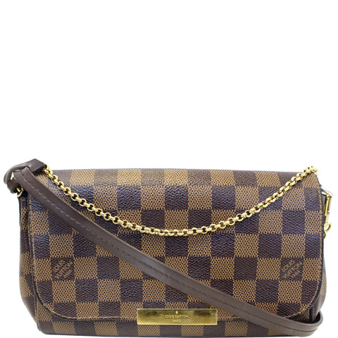 LOUIS VUITTON Favorite PM Damier Ebene Shoulder Crossbody Bag