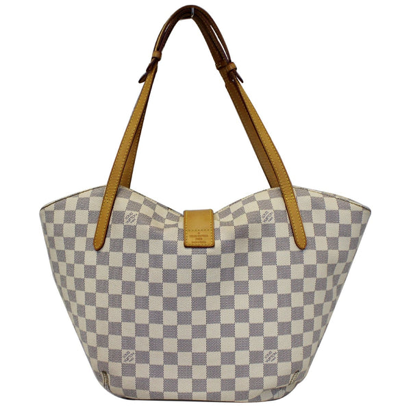LOUIS VUITTON Salina PM Damier Azur Shoulder Bag White
