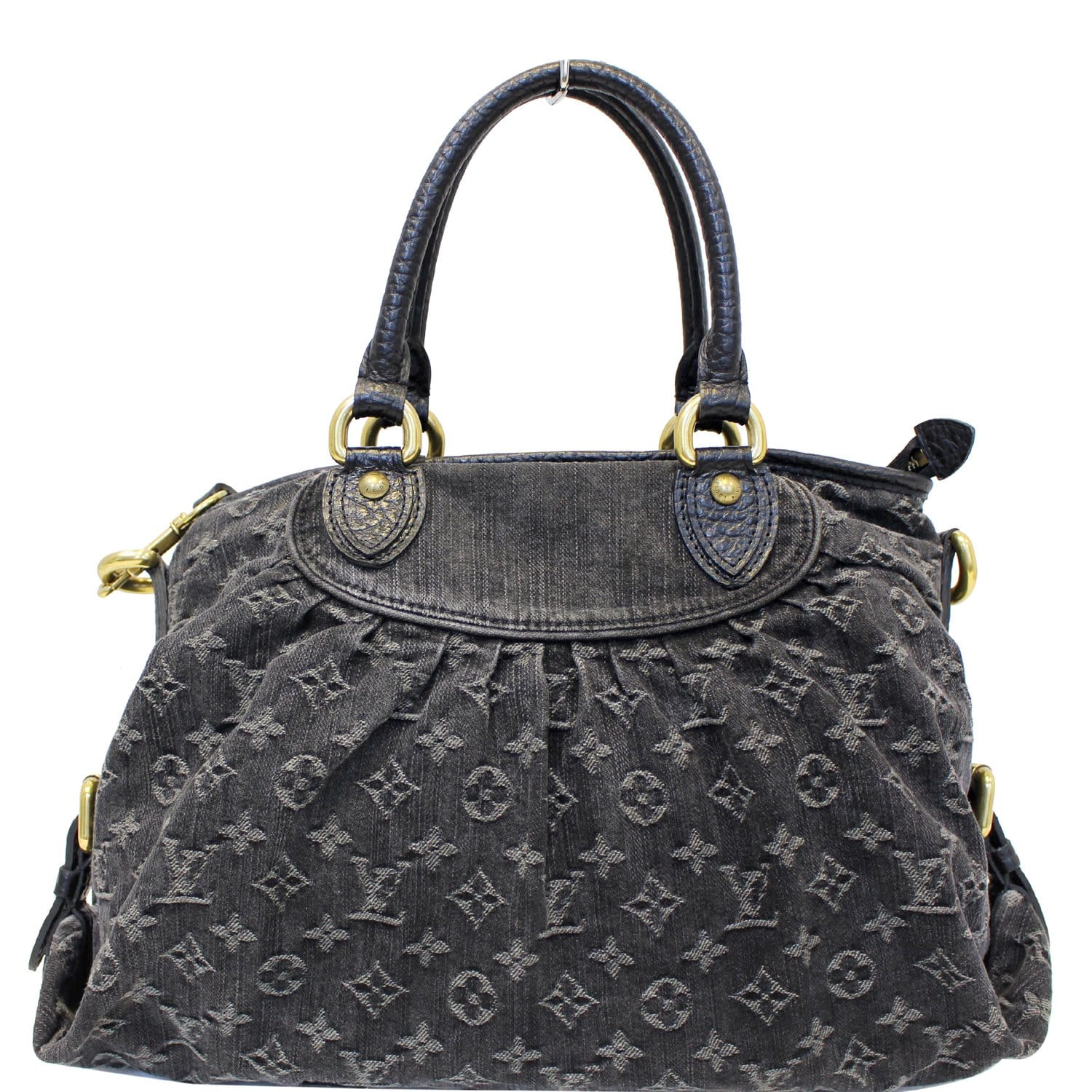 Louis Vuitton Neverfull MM Black Mini Lin Tote Shopper bag