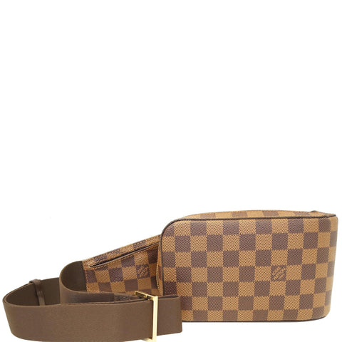 LOUIS VUITTON Geronimos Damier Ebene Hip Bag Brown