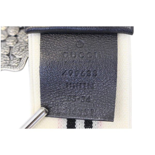 GUCCI Stripe Belt with Butterfly Buckle 499633-US 