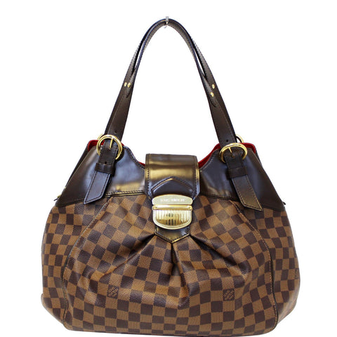 LOUIS VUITTON Sistina GM Damier Ebene Shoulder Handbag
