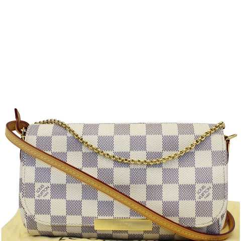LOUIS VUITTON Favorite PM Damier Azur Crossbody Bag