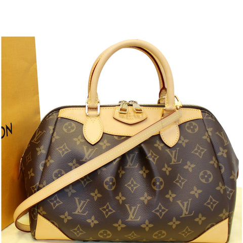 LOUIS VUITTON Segur Monogram Canvas Shoulder Handbag Brown